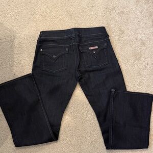 Hudson Dark Denim bootcut, low-rise jeans
